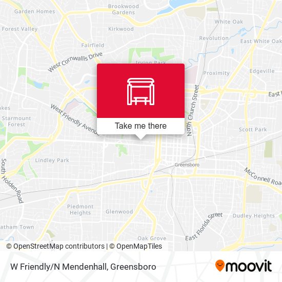 Mapa de W Friendly/N Mendenhall