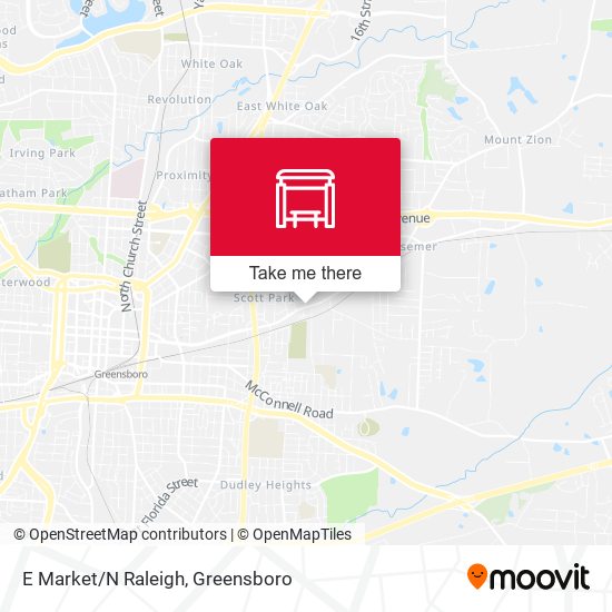 E Market/N Raleigh map