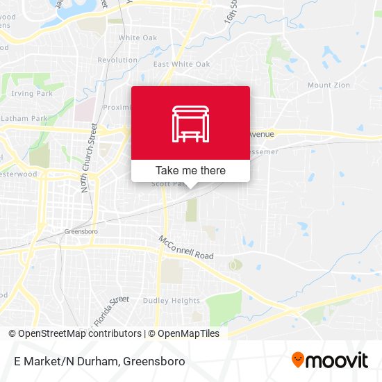 E Market/N Durham map