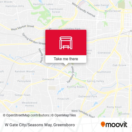 W Gate City/Seasons Way map