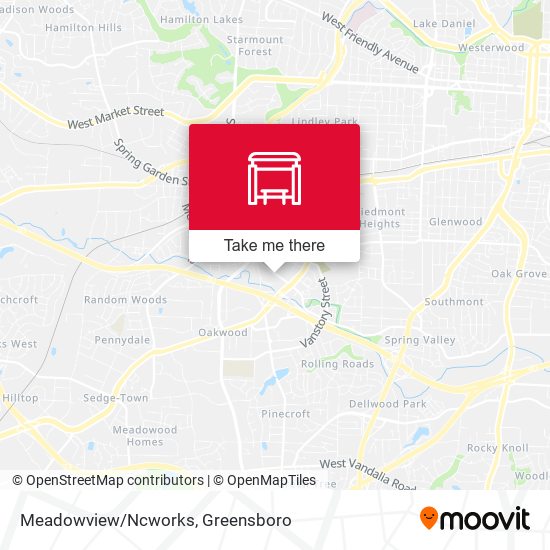 Meadowview/Ncworks map