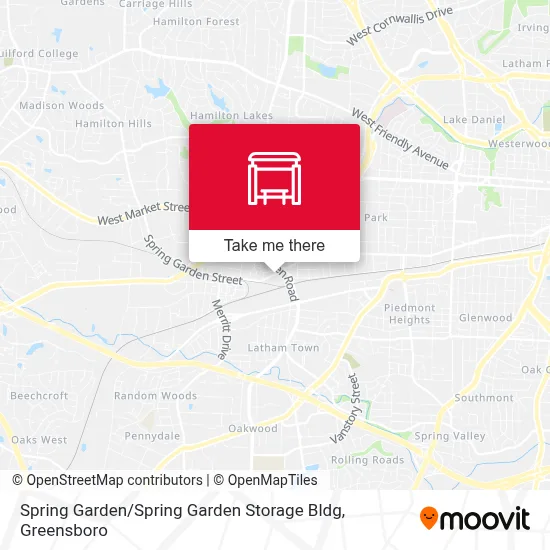 Spring Garden / Spring Garden Storage Bldg map