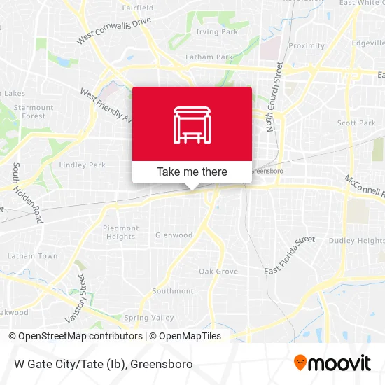 Mapa de W Gate City/Tate (Ib)