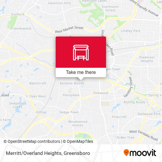 Mapa de Merritt/Overland Heights