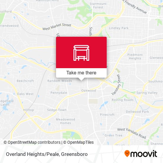 Overland Heights/Peale map