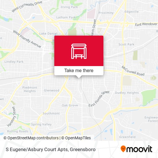 S Eugene/Asbury Court Apts map