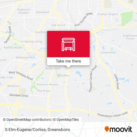 Mapa de S Elm-Eugene/Corliss