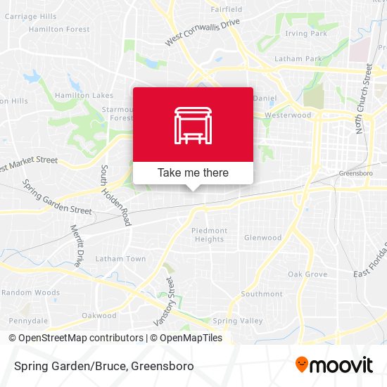 Spring Garden/Bruce map