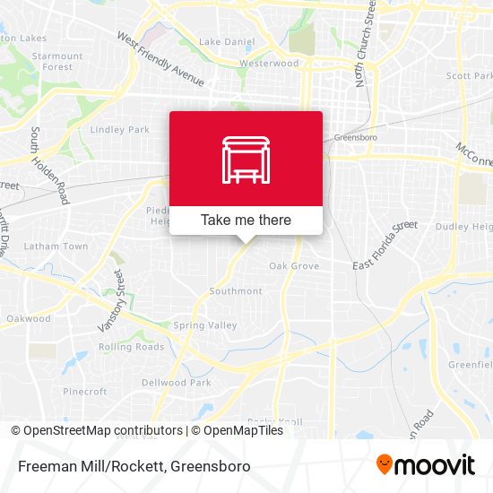 Freeman Mill/Rockett map