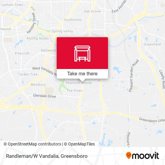 Mapa de Randleman/W Vandalia