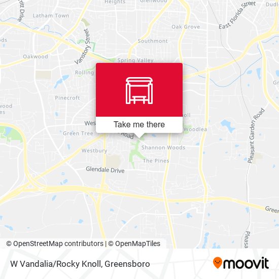 W Vandalia/Rocky Knoll map