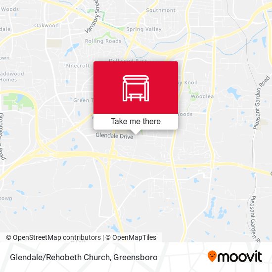 Glendale/Rehobeth Church map