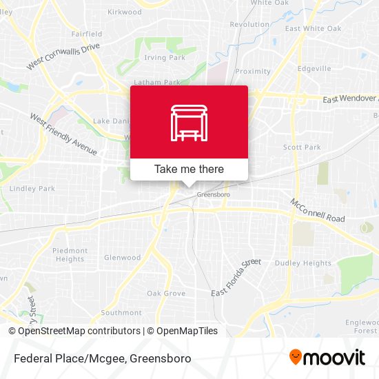 Mapa de Federal Place/Mcgee