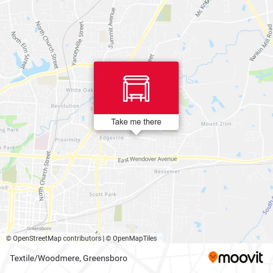 Textile/Woodmere map