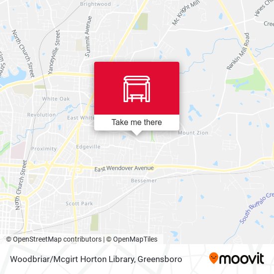 Mapa de Woodbriar / Mcgirt Horton Library