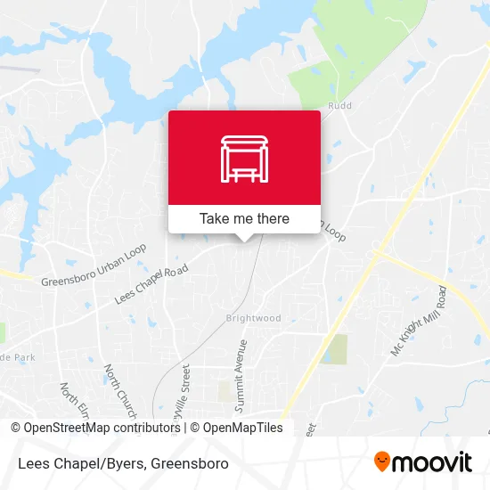 Lees Chapel/Byers map