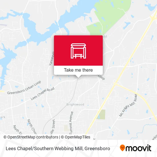 Lees Chapel / Southern Webbing Mill map