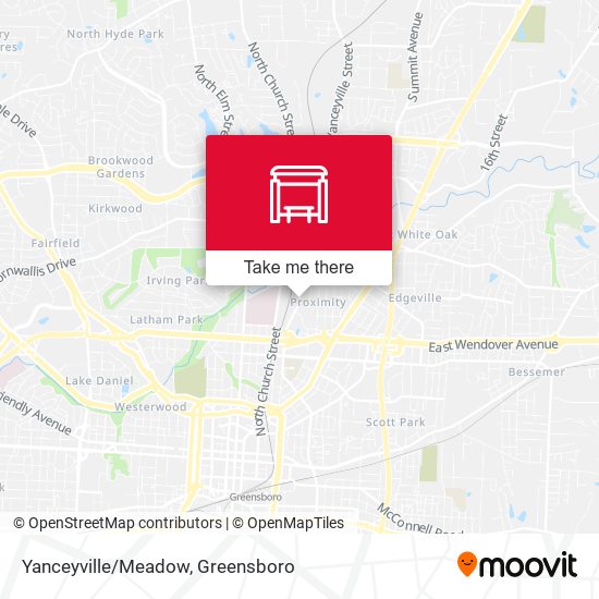 Mapa de Yanceyville/Meadow