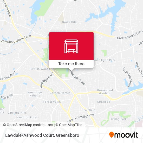 Mapa de Lawdale/Ashwood Court