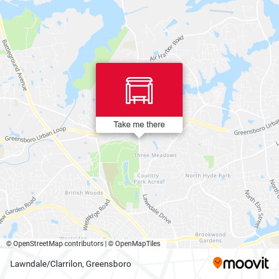 Lawndale/Clarrilon map