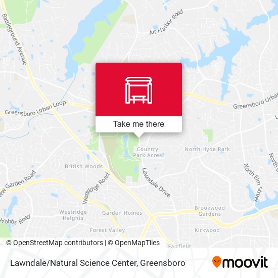 Lawndale / Natural Science Center map