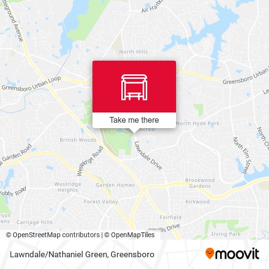 Lawndale/Nathaniel Green map