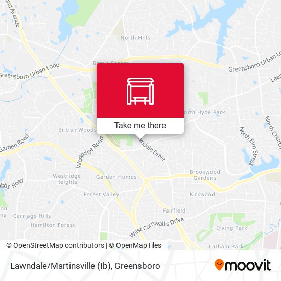 Lawndale/Martinsville (Ib) map