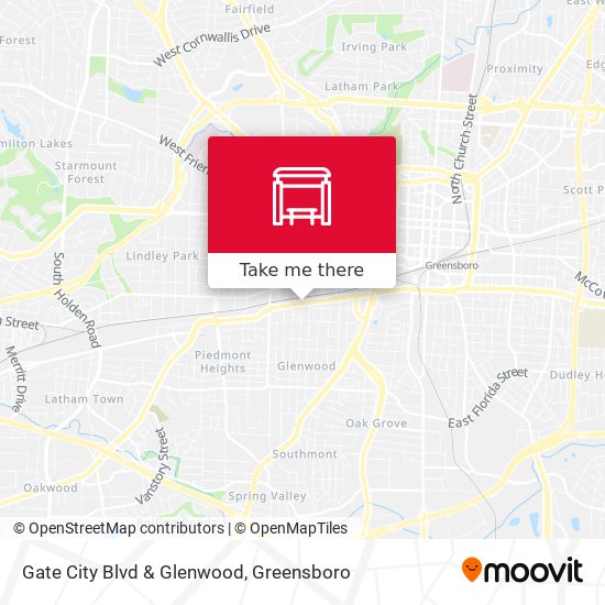 Mapa de Gate City Blvd & Glenwood