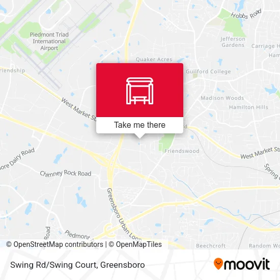 Mapa de Swing Rd/Swing Court