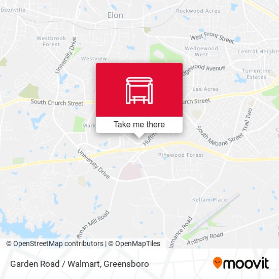 Garden Road / Walmart map