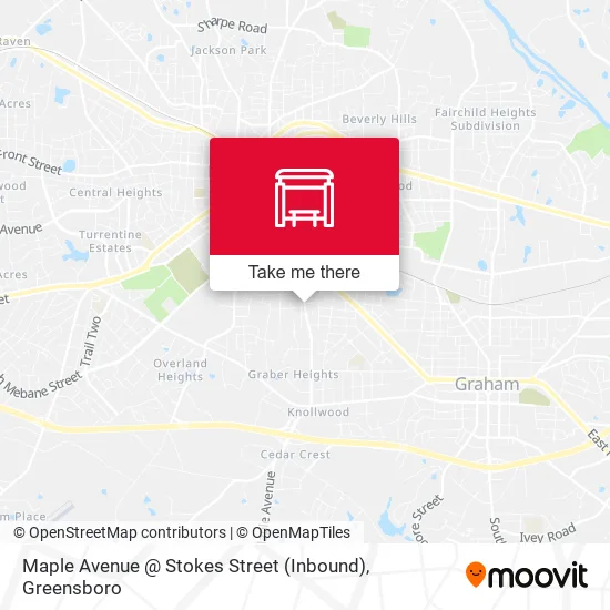 Mapa de Maple Avenue @ Stokes Street (Inbound)