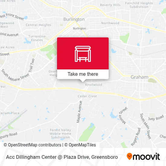 Acc Dillingham Center @ Plaza Drive map