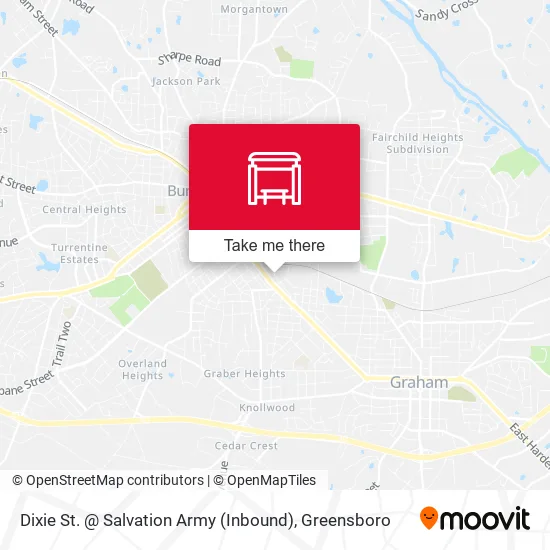 Mapa de Dixie St. @ Salvation Army (Inbound)