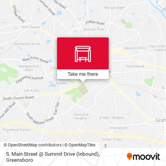 S. Main Street @ Summit Drive (Inbound) map