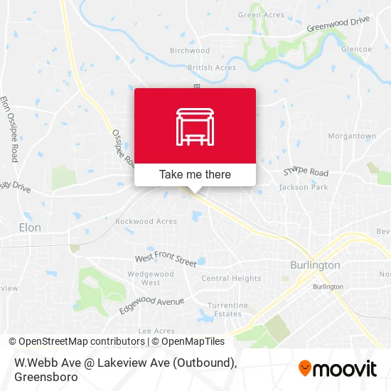 Mapa de W.Webb Ave @ Lakeview Ave (Outbound)