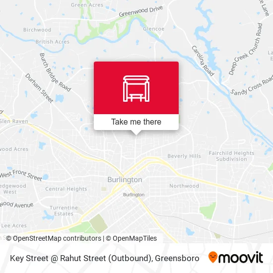 Mapa de Key Street @ Rahut Street (Outbound)