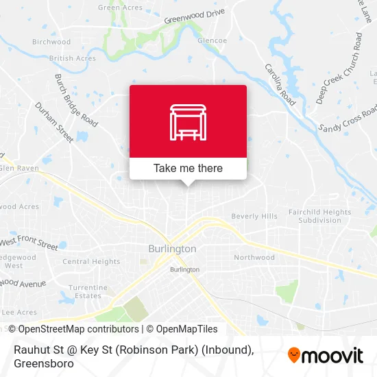 Rauhut St @ Key St (Robinson Park) (Inbound) map