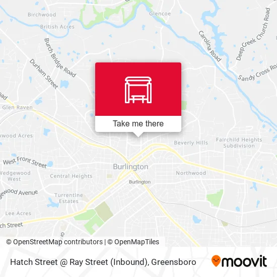 Mapa de Hatch Street @ Ray Street (Inbound)