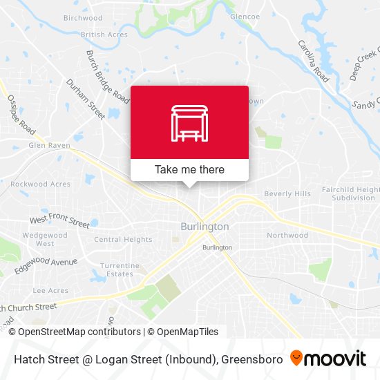 Hatch Street @ Logan Street (Inbound) map