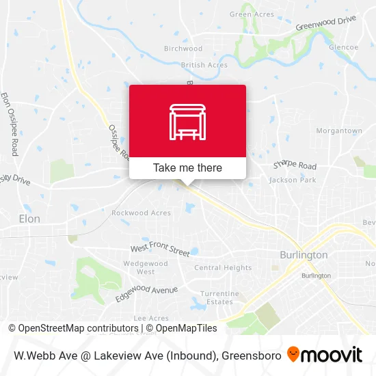 W.Webb Ave @ Lakeview Ave (Inbound) map