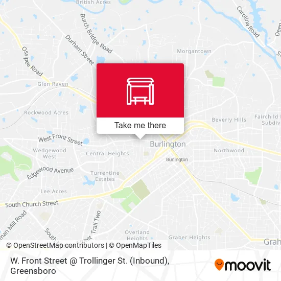 Mapa de W. Front Street @ Trollinger St. (Inbound)