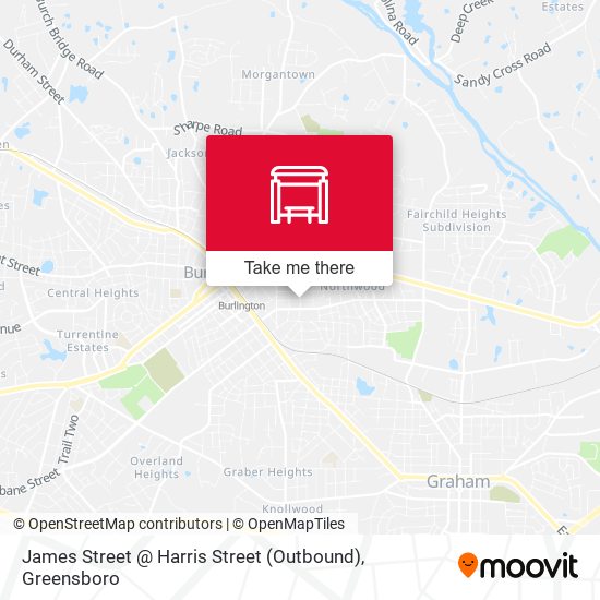 James Street @ Harris Street (Outbound) map