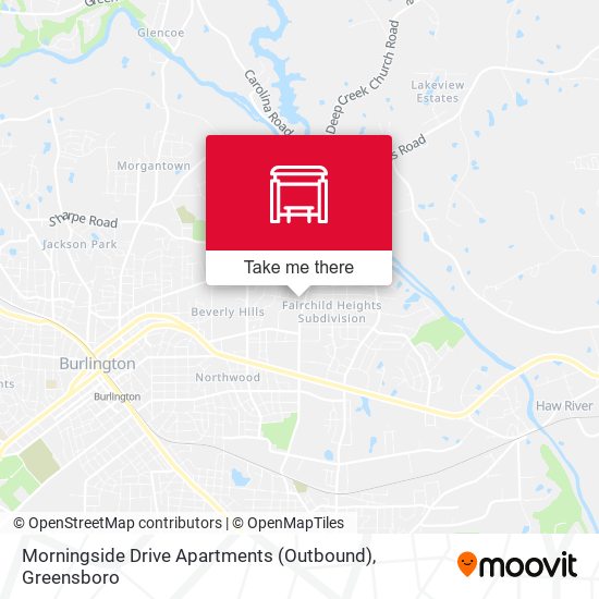 Mapa de Morningside Drive Apartments (Outbound)