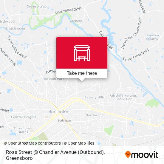 Ross Street @ Chandler Avenue (Outbound) map