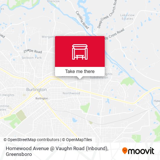 Homewood Avenue @ Vaughn Road (Inbound) map