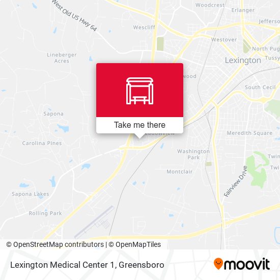 Mapa de Lexington Medical Center 1