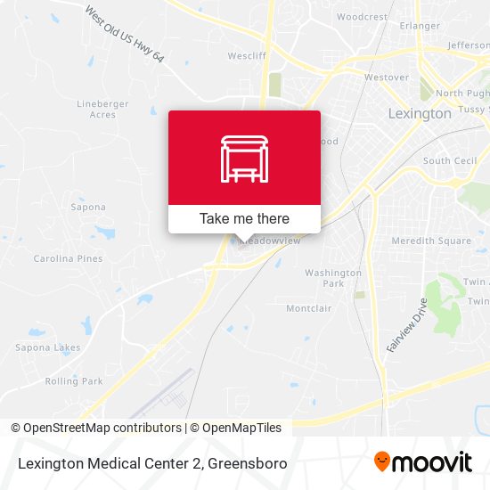 Lexington Medical Center 2 map