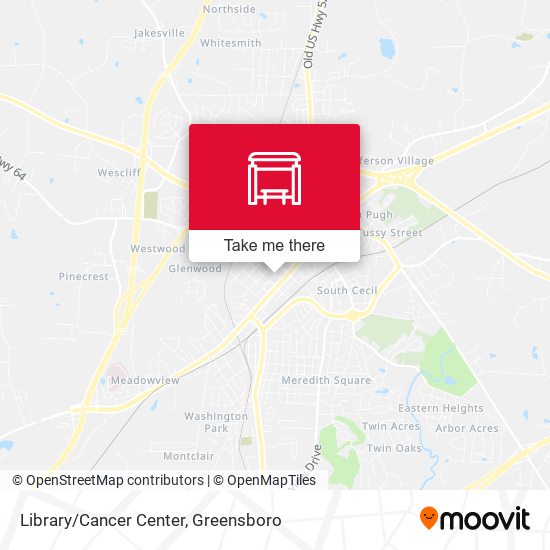 Mapa de Library/Cancer Center