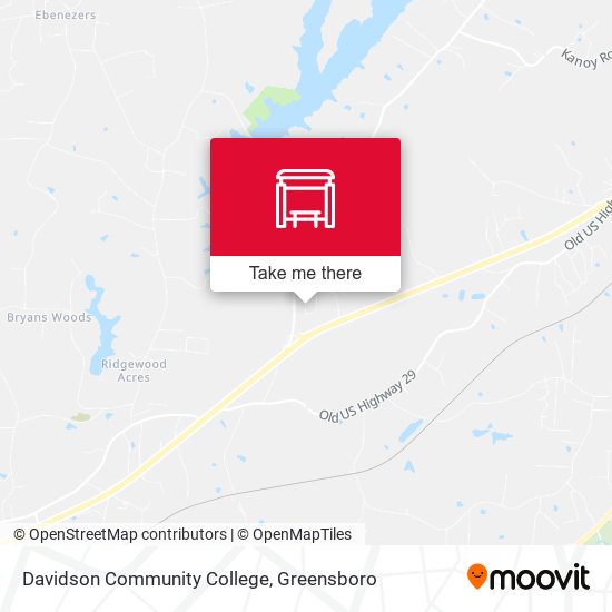 Mapa de Davidson Community College