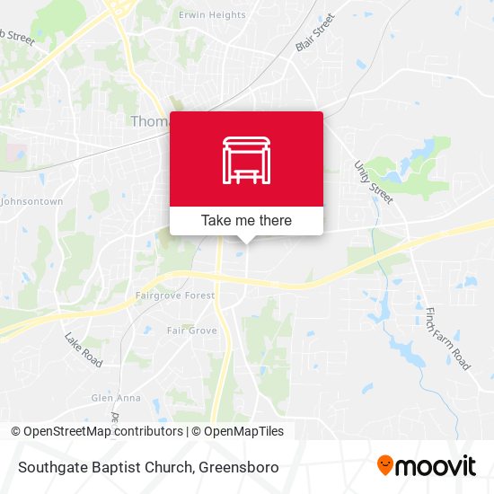 Mapa de Southgate Baptist Church